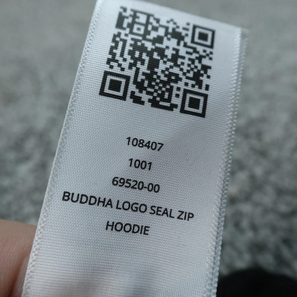 NEW True Religion Hoodie Mens S Black Buddha Logo Full Zip Sweatshirt Jacket Top